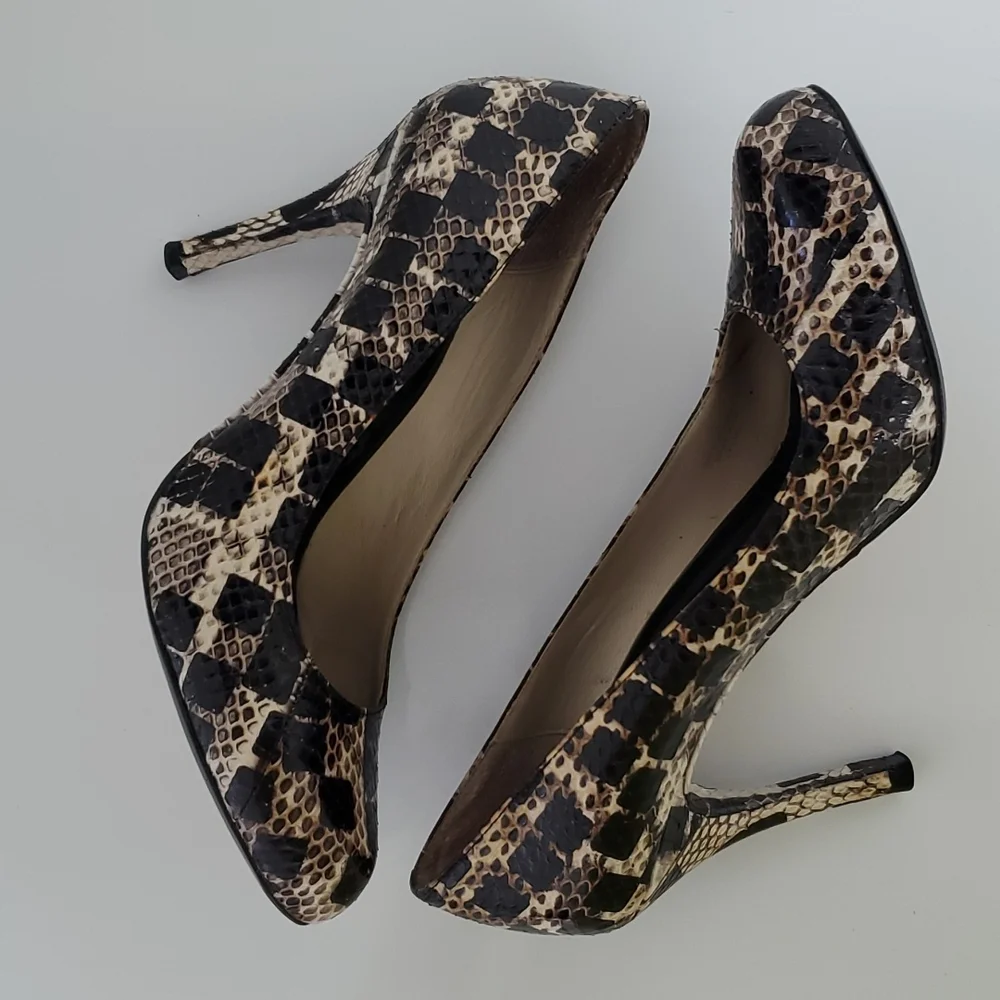 MaxStudio Marabel Snakeskin pumps 6 - Picture 4 of 12